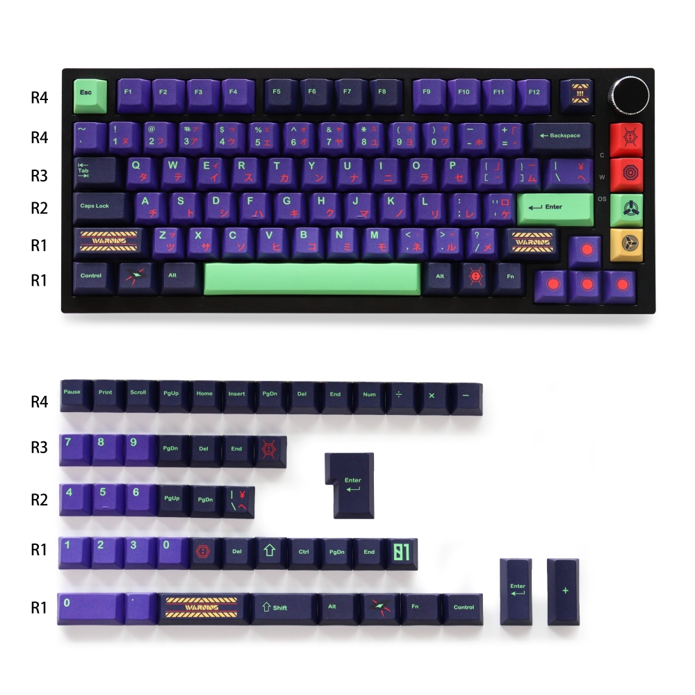 Synthesizer Keyboard 61 Key - GMK 일본어 CYL Shinseiki Keycaps PBT