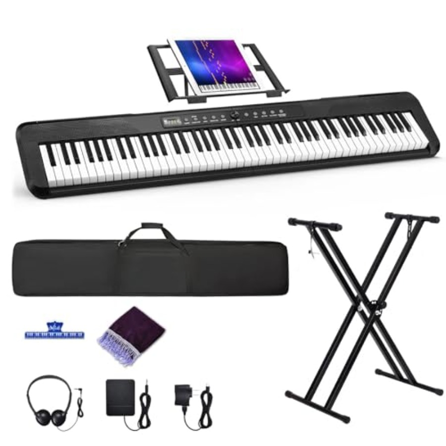Digital Piano 88 Key Weighted - 가정 연습 및 스튜디오 사용을 위한