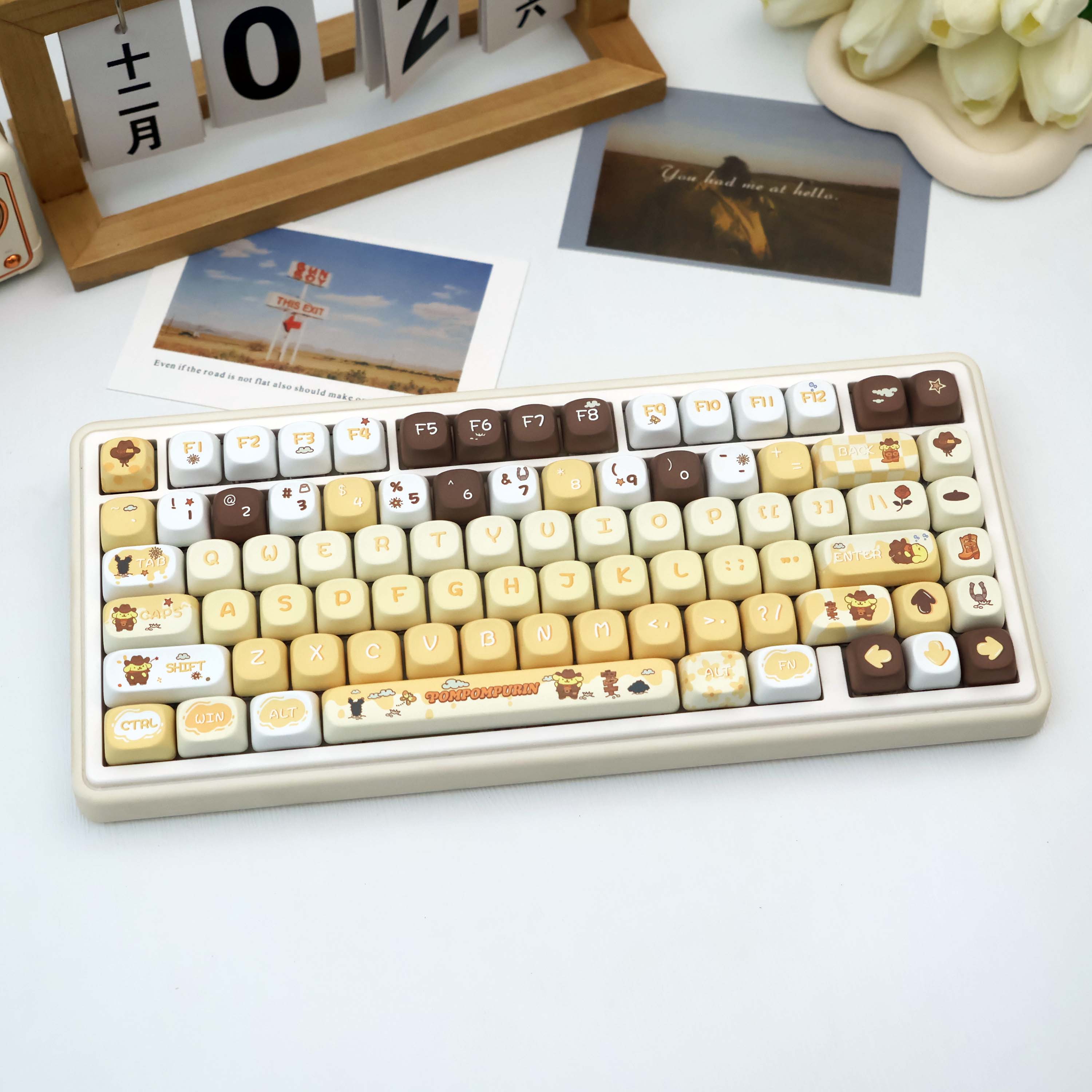Synthesizer Keyboard 61 Key - 128키 시나모롤 PBT 키캡 MOA 염료승화