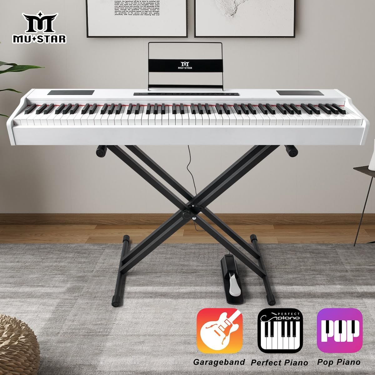 Digital Piano 88 Key Weighted - MUSTAR 디지털 피아노 키보드 88건반 풀