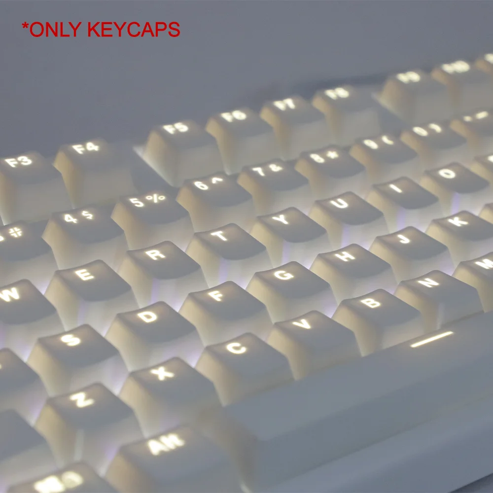 Synthesizer Keyboard 61 Key - 108 키 흰색 키 캡 ABS