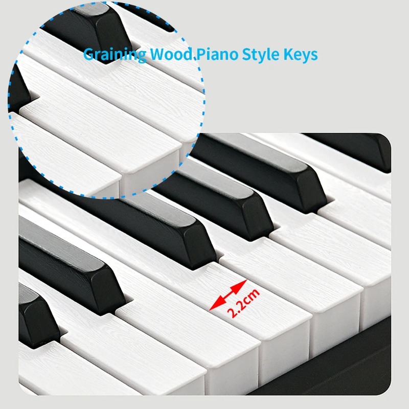 접이식 디지털 피아노 88개 세미-웨이티드 건반 블루투 - Digital Piano 88 Key Weighted 리뷰 및 가격
