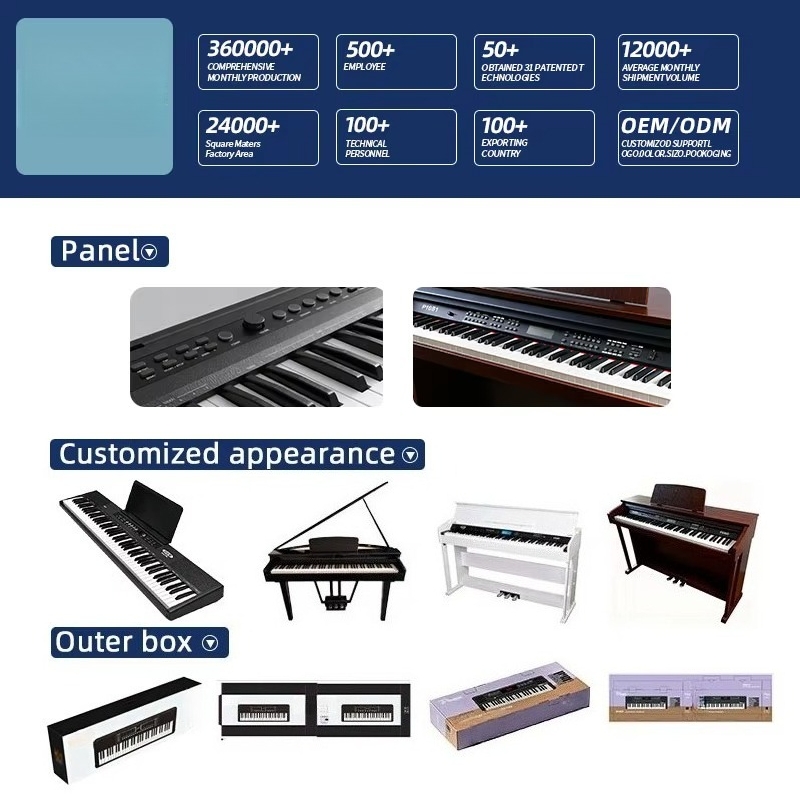 AIERKE 그랜드 600 디지털 피아노 전자 키보드  - Midi Keyboard Controller 88 Key 리뷰 및 가격