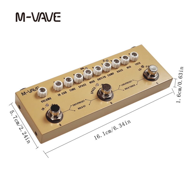 M-VAVE 휴대용 올인원 톤 이펙트 페달: 멀티 노브 - Groovebox Drum Machine 리뷰 및 가격