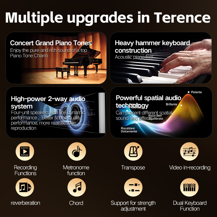 테렌스 V70 88키 접이식 디지털 피아노 세련된 인터 - Midi Keyboard Controller 88 Key 리뷰 및 가격