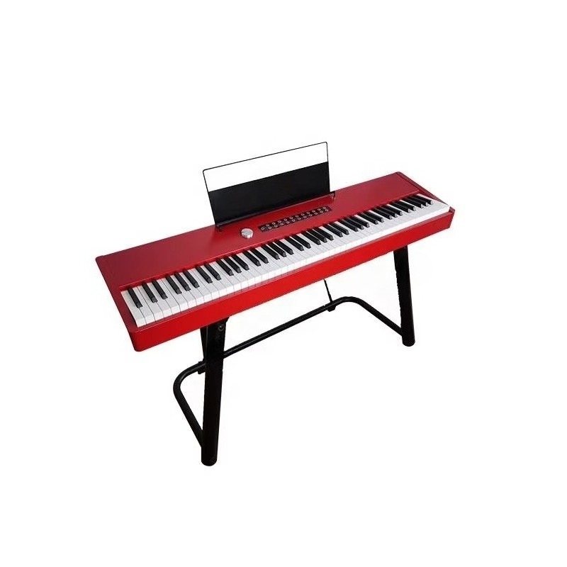 아이에르시 브랜드 글로스 레드 폴리쉬 88 해머 웨이티 - Digital Piano 88 Key Weighted 리뷰 및 가격