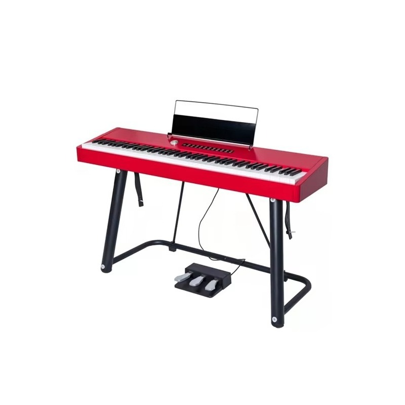 아이에르시 브랜드 글로스 레드 폴리쉬 88 해머 웨이티 - Digital Piano 88 Key Weighted 리뷰 및 가격