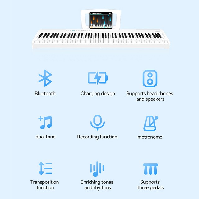 테렌스 V60 접이식 디지털 피아노, 공장 직판, 전문 - Digital Piano 88 Key Weighted 리뷰 및 가격