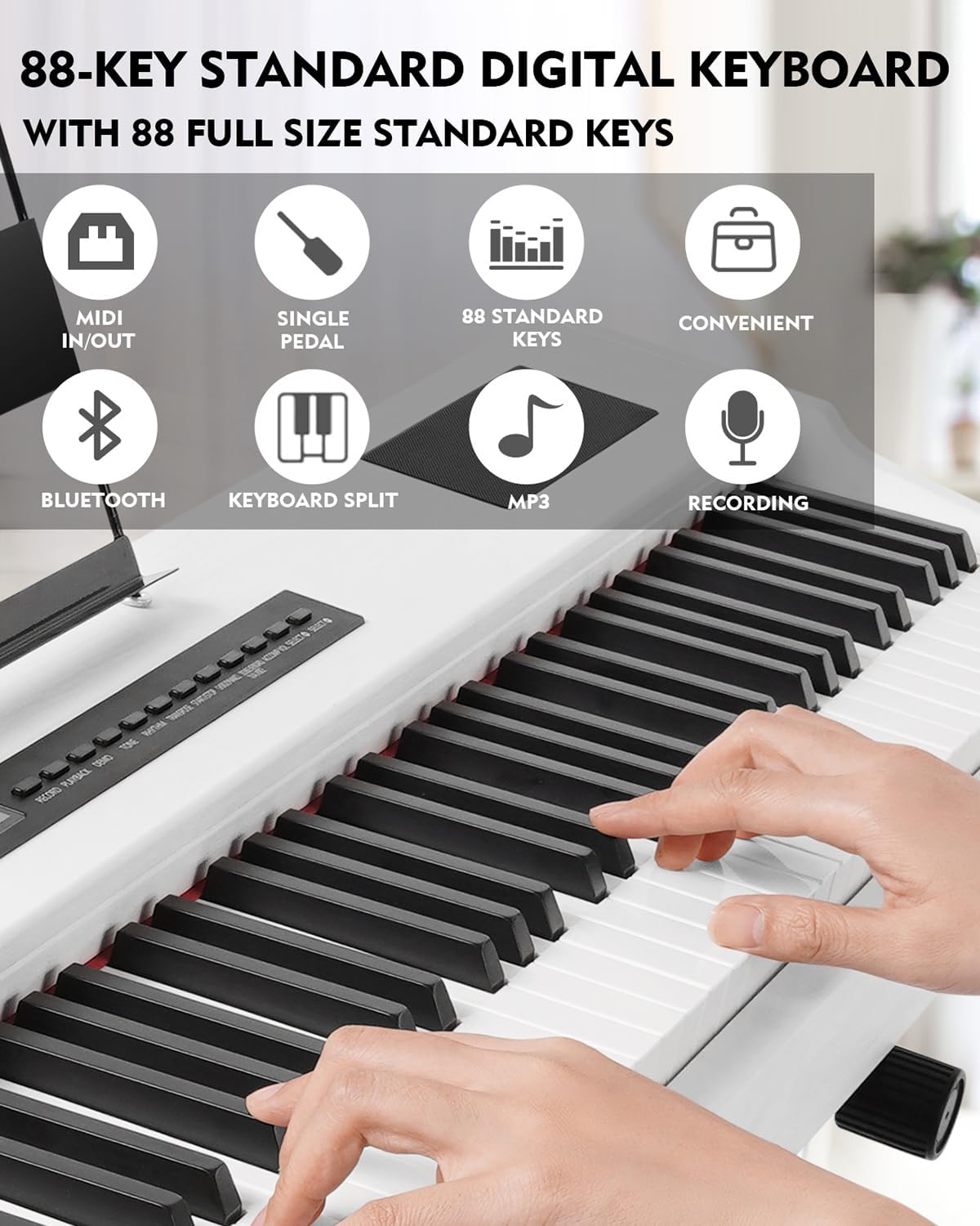 MUSTAR 디지털 피아노 키보드 88건반 풀 웨이티드 - Digital Piano 88 Key Weighted 리뷰 및 가격